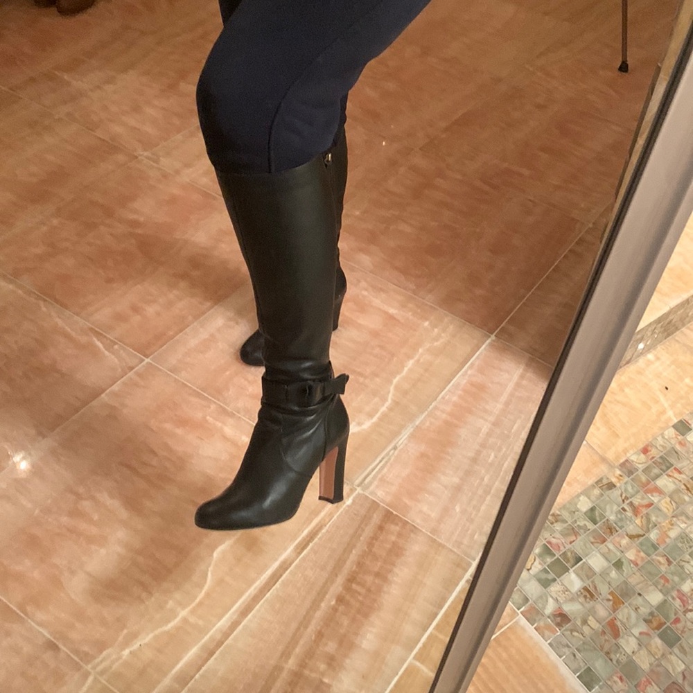 RED VALENTINO betty leather boots